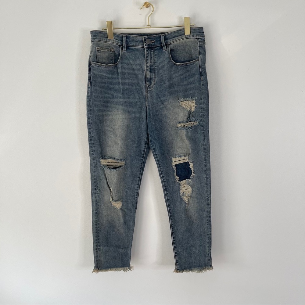 BDG Twig Crop High Rise Skinny Jeans Distressed